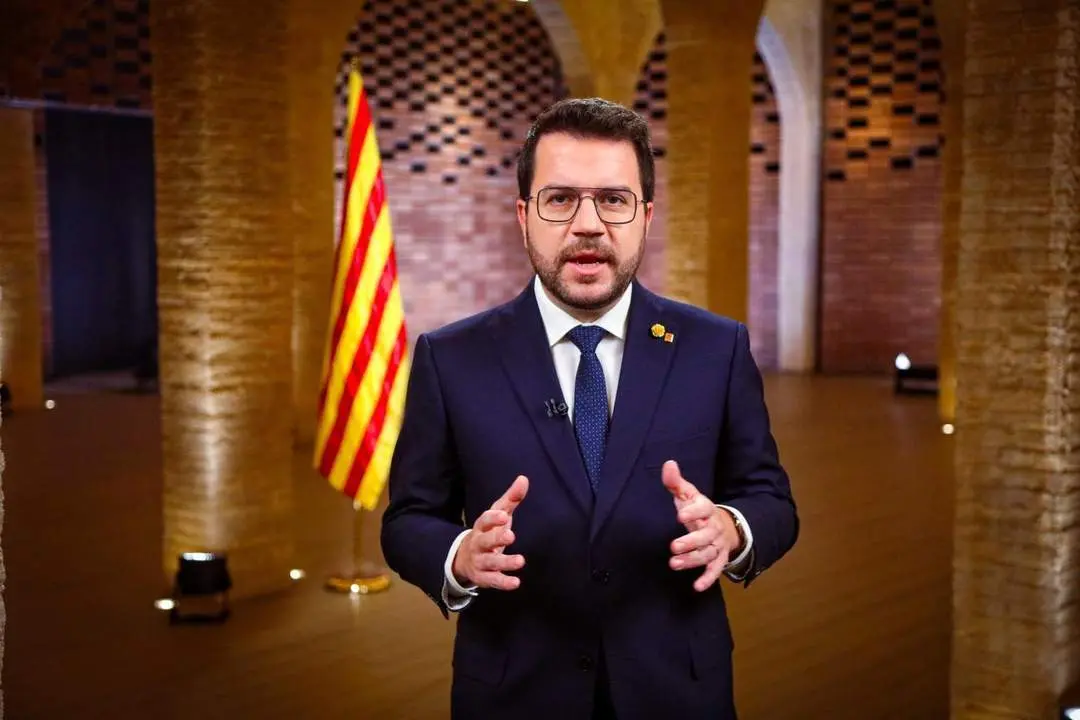 Aragon&egrave;s durante su discurso. - EP
