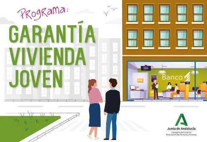 Cartel del programa Garant&iacute;a Vivienda Joven. - Junta de Andaluc&iacute;a