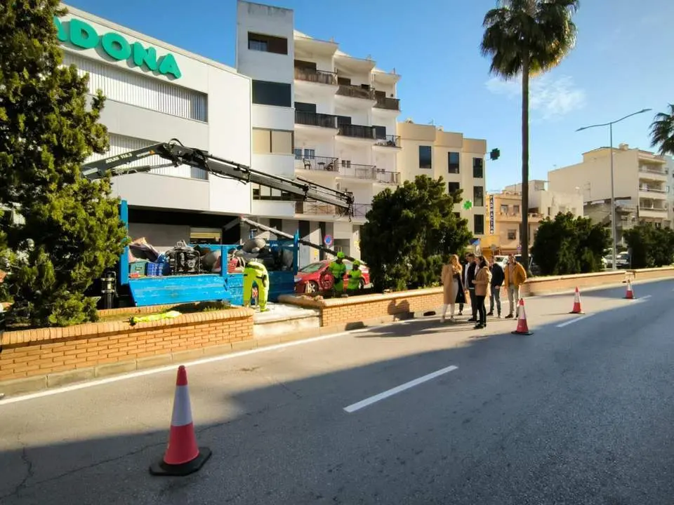 Obras en la avenida Virgen del Carmen de Algeciras. - AI