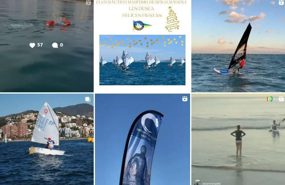 Fotograf&iacute;as del club, - Instagram @clubnauticomaritimobenalmadena