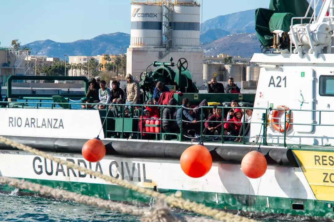 Los inmigrantes interceptados. - EFE