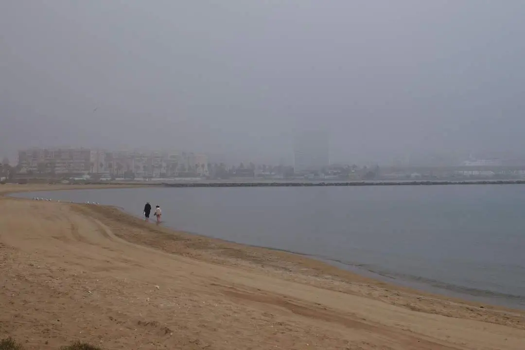 Niebla en Melilla. -  EFE/Paqui S&aacute;nchez