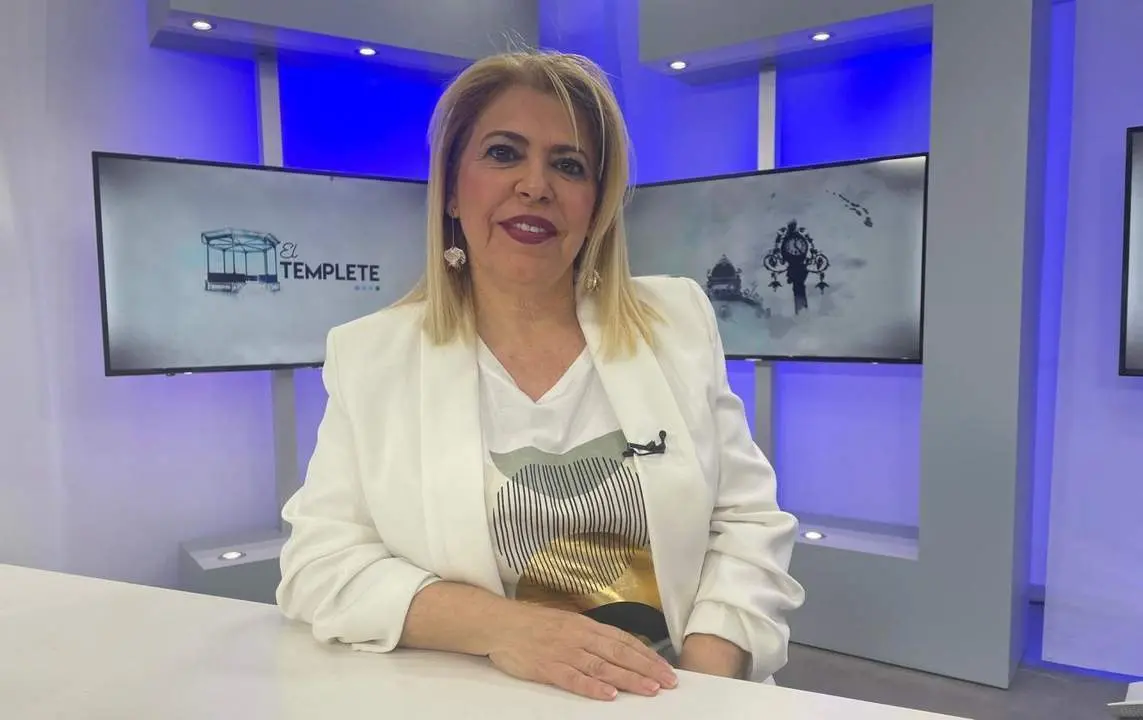Mamen S&aacute;nchez, en el programa 'El Templete', de 7 TV Jerez. - 