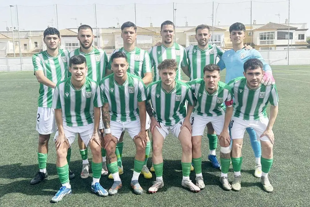 Once inicial que present&oacute; el Atl&eacute;tico Sanluque&ntilde;o B en Las Palmeras - ASCF