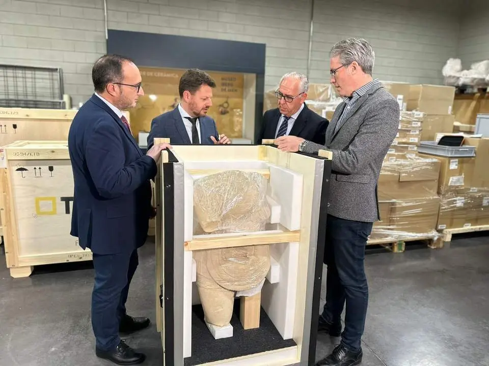 Traslado de piezas al Museo &Iacute;bero.  - Junta de Andaluc&iacute;a