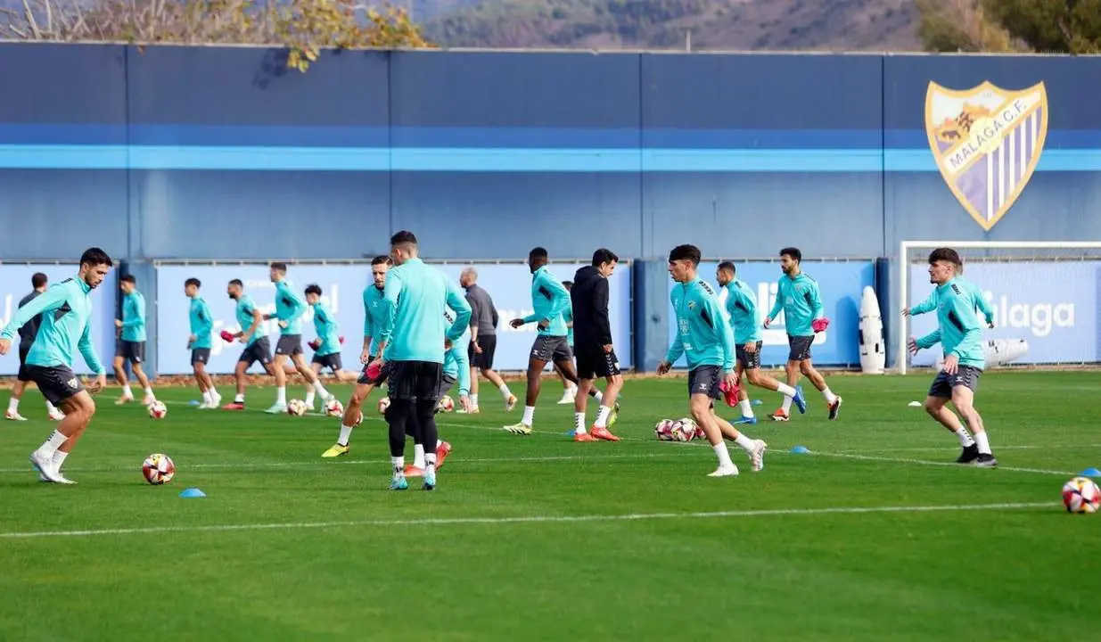 Entrenamiento del M&aacute;laga CF. - M&Aacute;LAGA CF