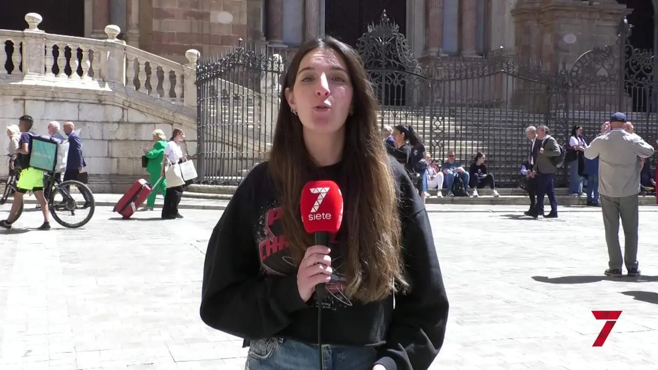Arrancan las obras del tejado de la Catedral de M&aacute;laga con el izado de la primera viga