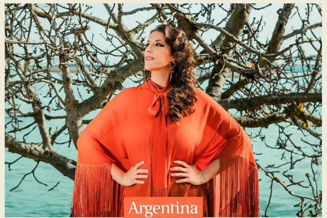 Imagen de Argentina en la portada del disco. - VH