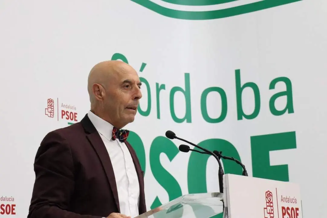 Antonio Hurtado, en la sede de su partido. - PSOE