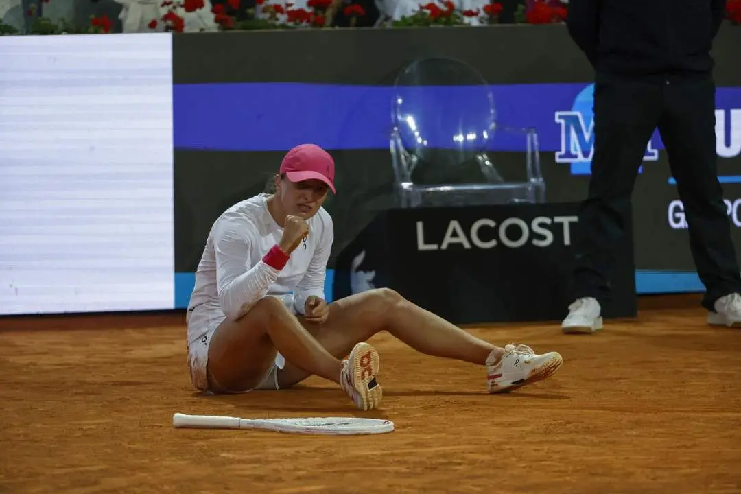 Iga Swiatek, tras su victoria. - EFE