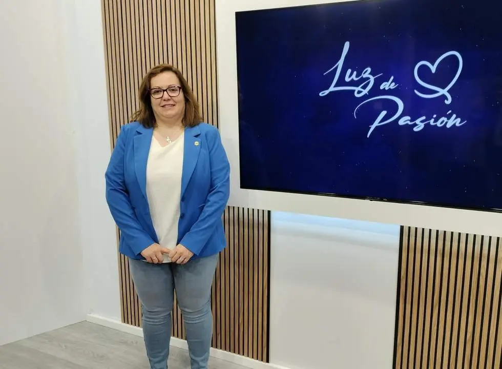 Olga Mart&iacute;n en el plat&oacute; de 7TV Ja&eacute;n.  - VIVA Ja&eacute;n