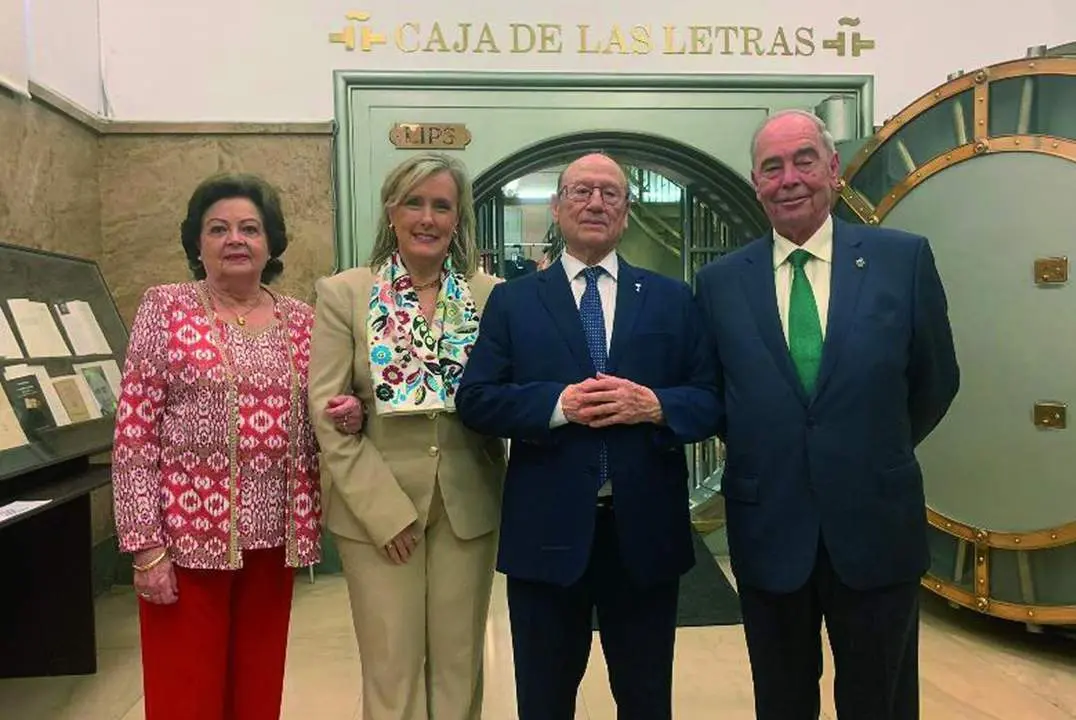 &ldquo;Fosforito&rdquo; durante su visita al Instituto Cervantes.       - 