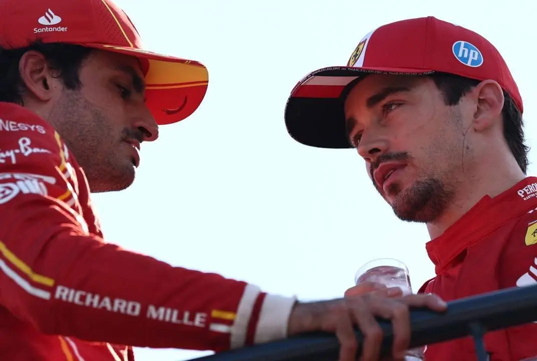 Sainz (i) y Leclerc. - EFE