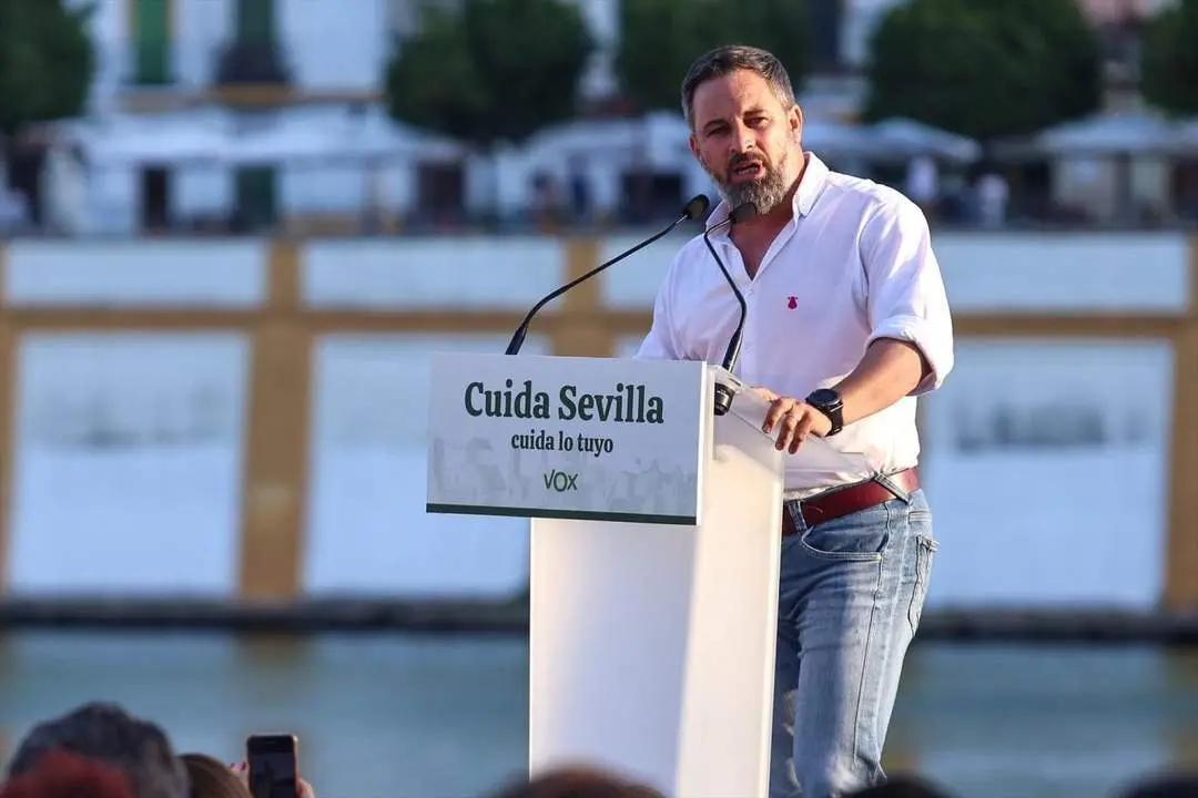 El presidente de Vox, Santiago Abascal. - EP.