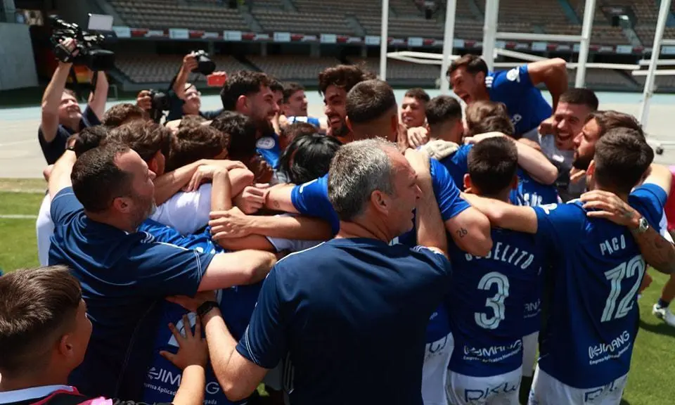 El Xerez CD celebr&oacute; el ascenso. - Xerez CD