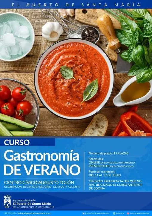 CARTEL CURSO GASTRONOMIA DE VERANO. - VIVA