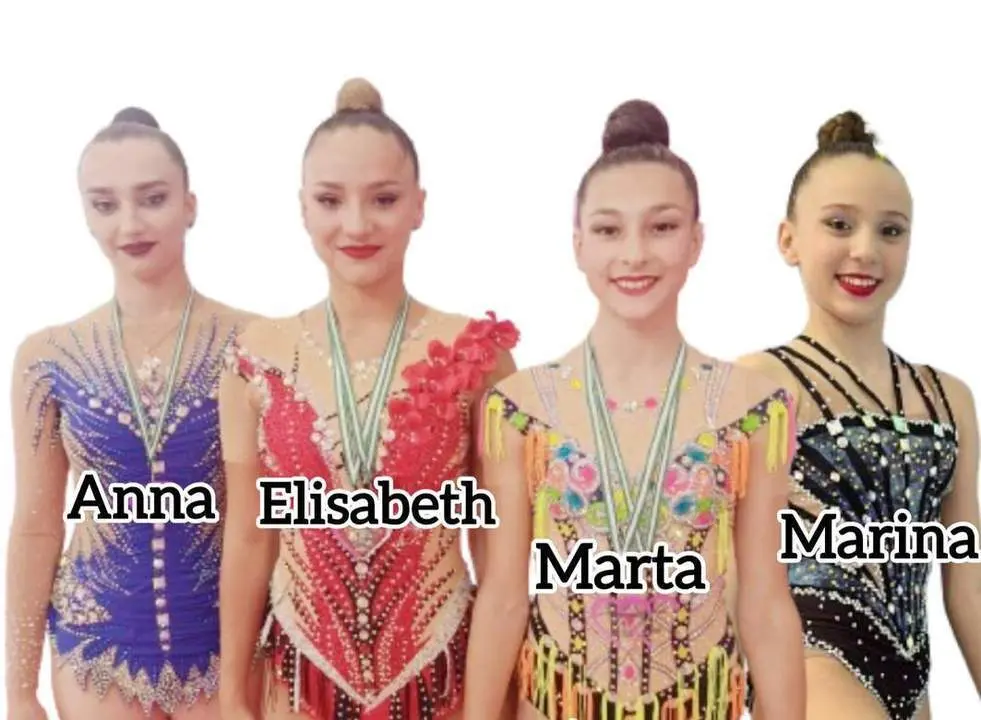 Las gimnastas del Club Sanluque&ntilde;o - CSGR