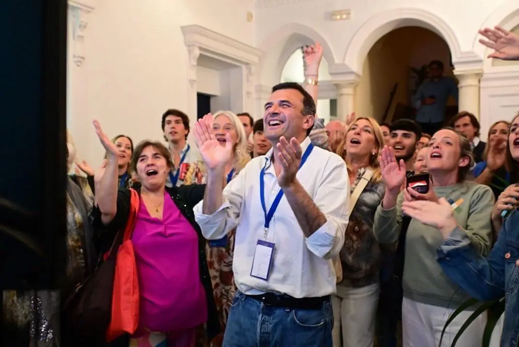 Bruno Garc&iacute;a celebrando la victoria a nivel provincial del PP - PP