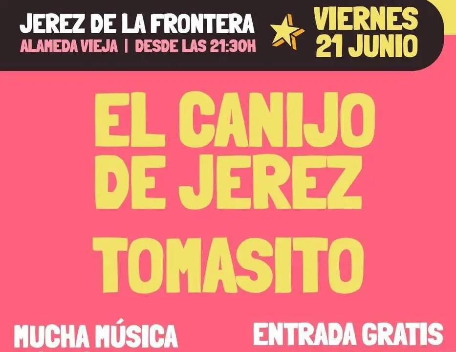 Cartel del concierto de El Canijo y Tomasito.  - Andaluc&iacute;a Informaci&oacute;n