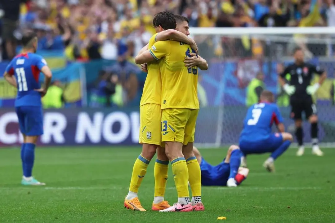 Ucrania celebra su victoria. - EFE