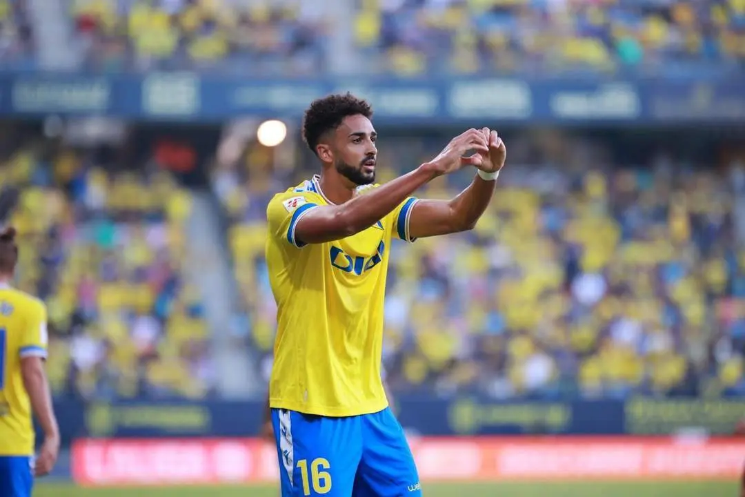 Chris Ramos celebrando un gol. | Cristo Garc&iacute;a.