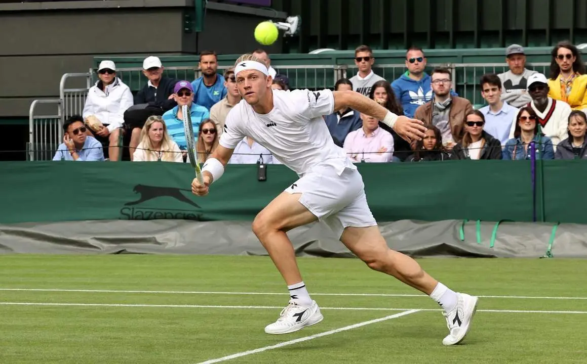 Davidovich en acci&oacute;n. - EFE/EPA/KIERAN GALVIN 