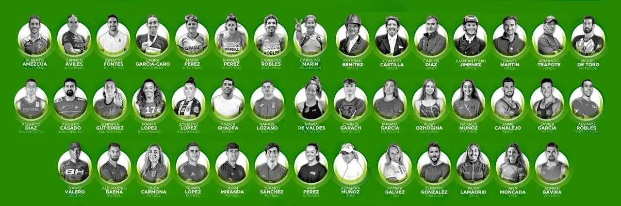 Los representantes andaluces en Par&iacute;s 2024. - Fotos: Fundaci&oacute;n Andaluc&iacute;a Ol&iacute;mpica