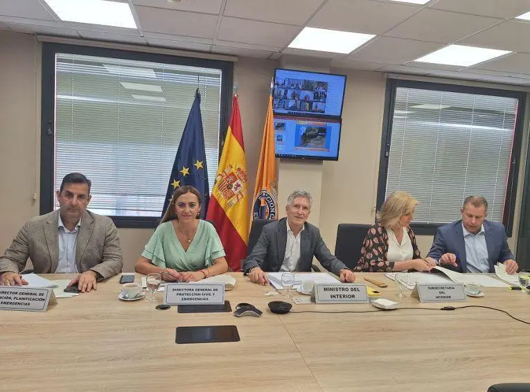 Marlaska, en la reuni&oacute;n de balance de la OPE 2024. - AI