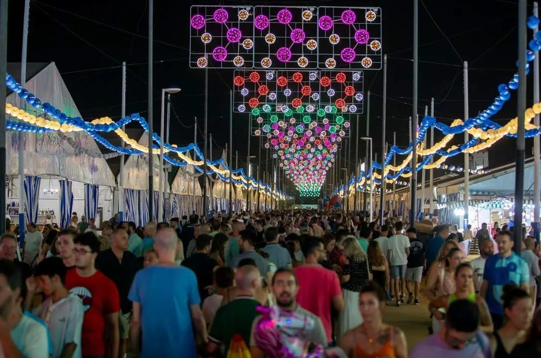 Recinto colombino durante las fiestas. | Ayto.
