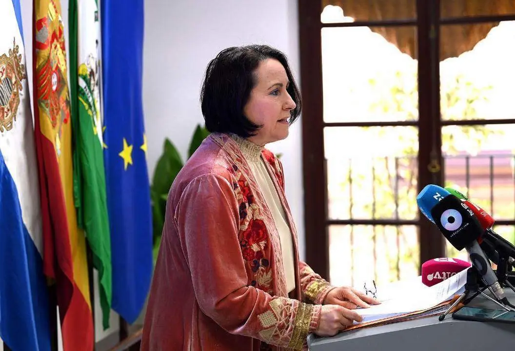 Nela Garc&iacute;a, en una rueda de prensa.  - Andaluc&iacute;a Informaci&oacute;n