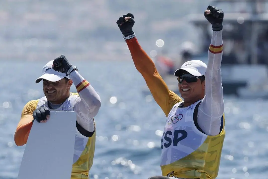 Bot&iacute;n y Trittel ganan la medalla de oro. - EFE/EPA/SEBASTIEN NOGIER
