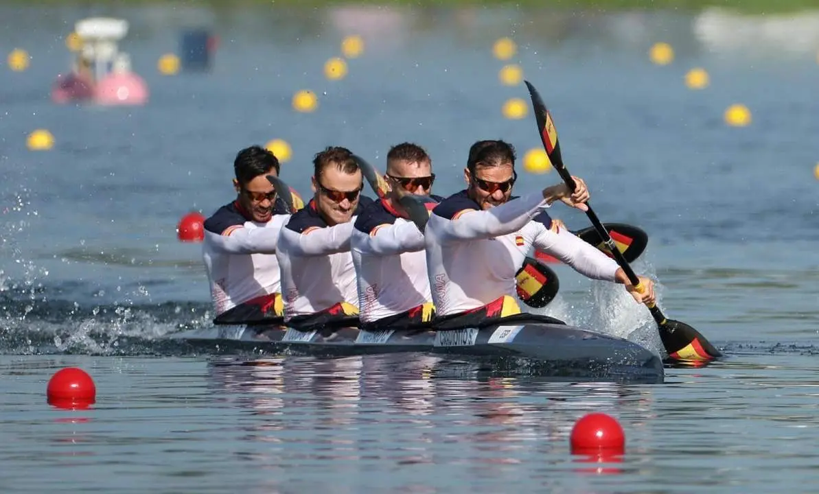 Saul Craviotto, Carlos Arevalo, Marcus Cooper and Rodrigo Germade. - EFE/EPA/ALI HAIDER