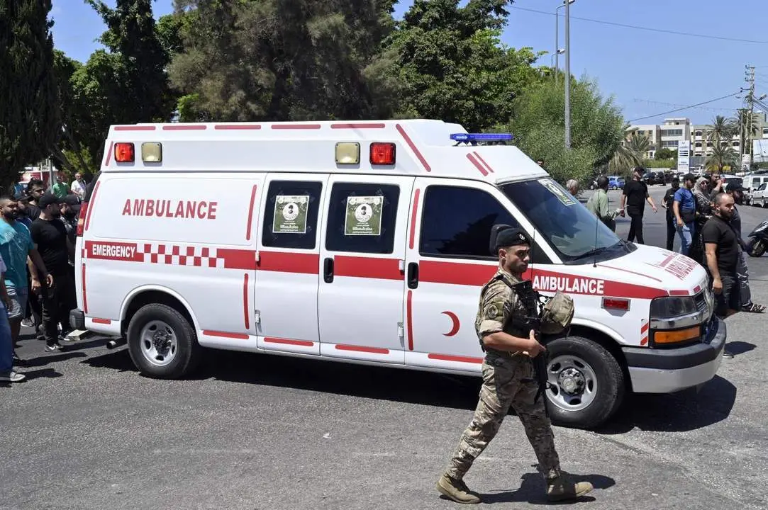 Traslado de los restos de un cargo de Ham&aacute;s muerto en L&iacute;bano. - EFE