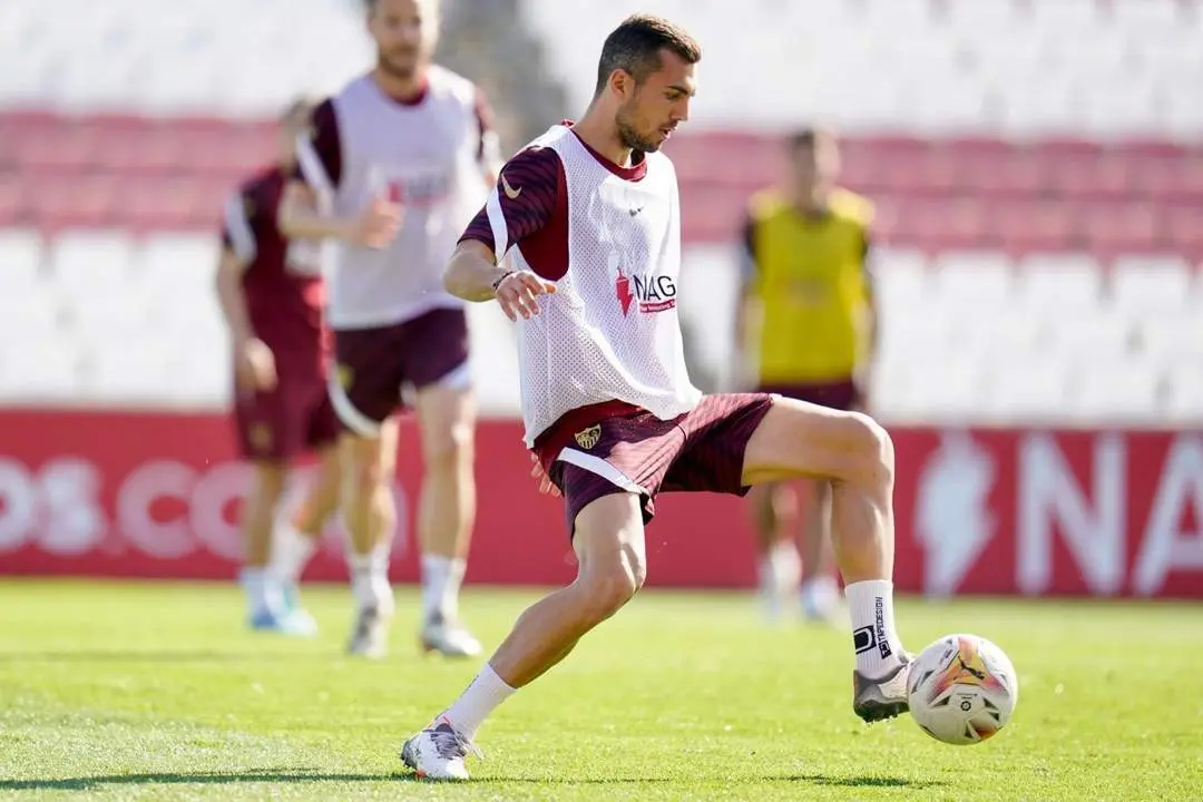 Joan Jord&aacute;n, durante un entrenamiento. - sfc