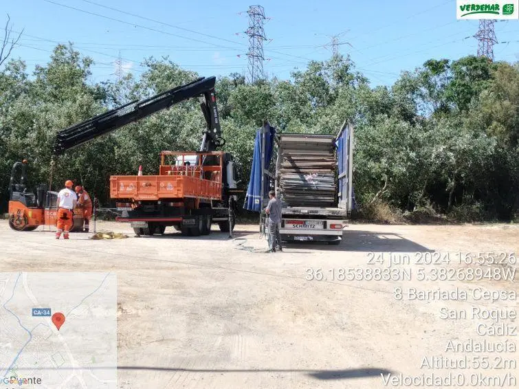 Trabajos de Red El&eacute;ctrica en San Roque. - Verdemar