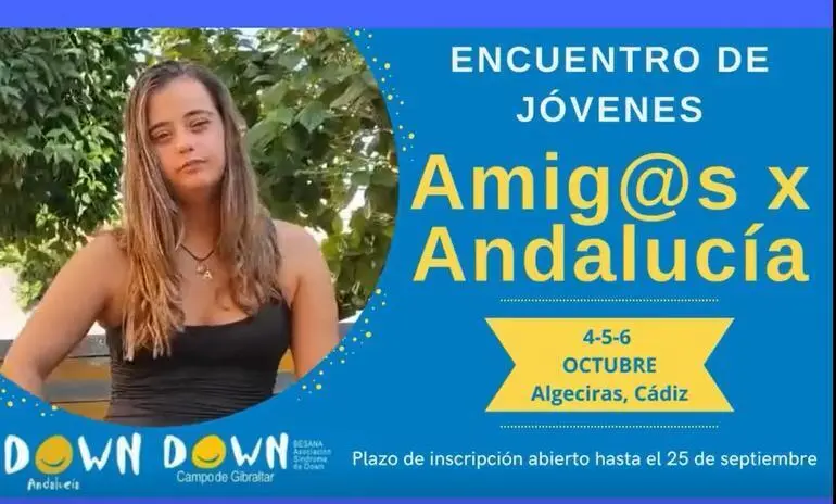 Cartel del tercer Encuentro de J&oacute;venes Amig@s x Andaluc&iacute;a. - AI