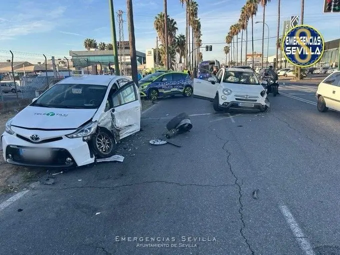 Imagen del lugar del accidente. - Emergencias 112.