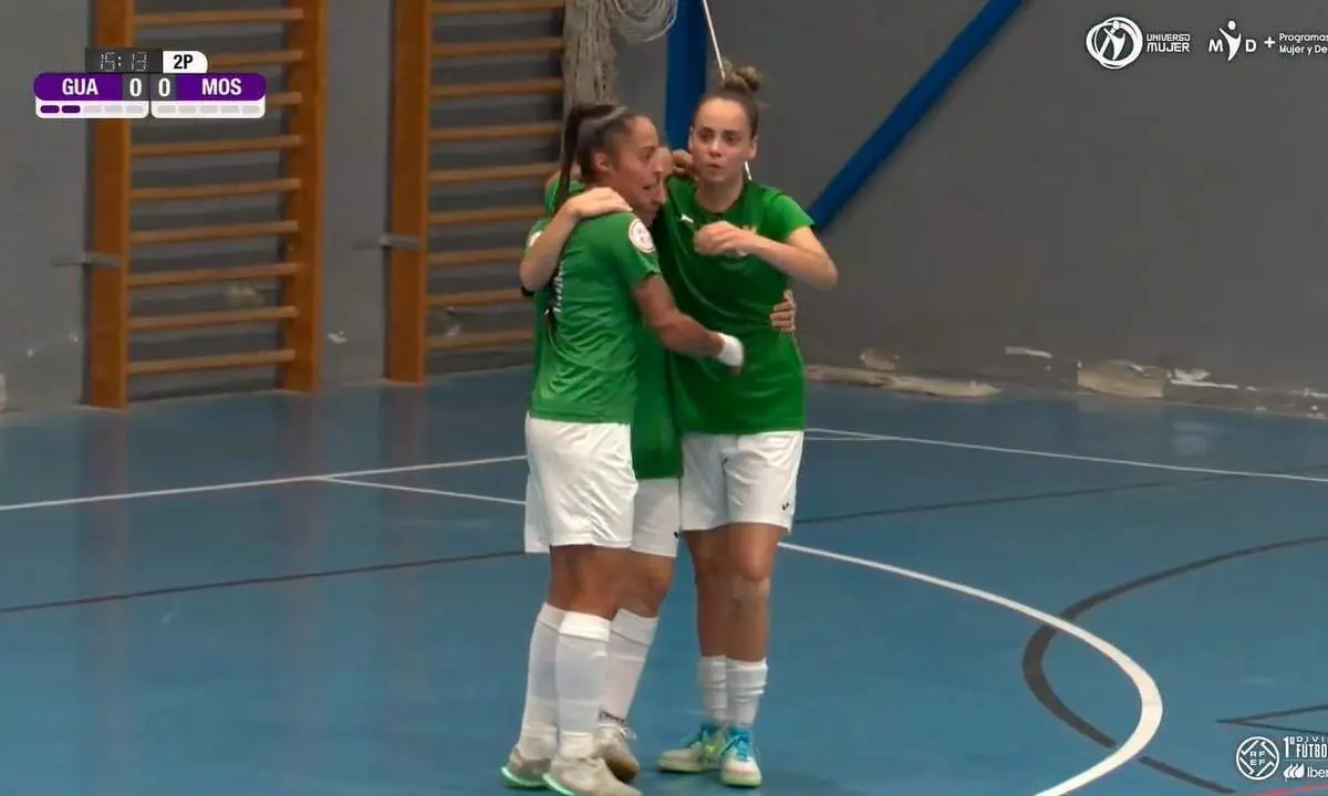 El Guada celebra uno de los goles de este s&aacute;bado. - RFEF
