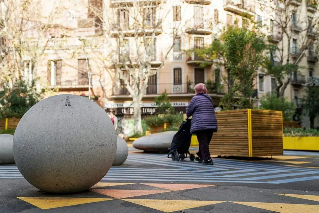 La supermanzana en el barrio de San Antoni de Barcelona. - Archivo