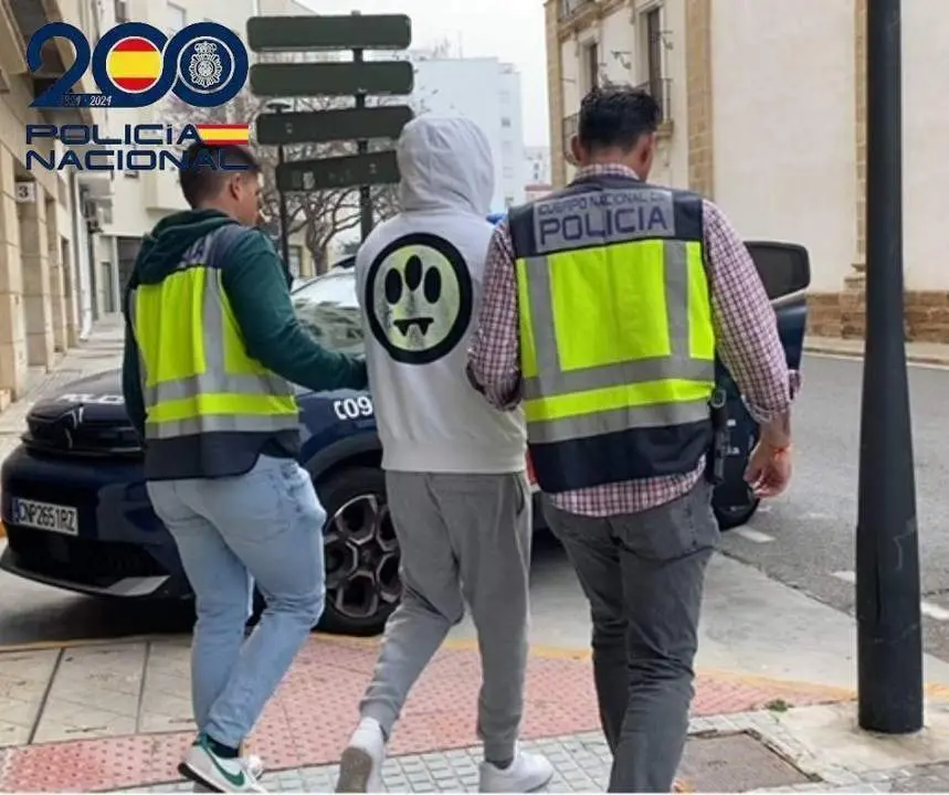 Momento de una de las detenciones.  - Polic&iacute;a Nacional