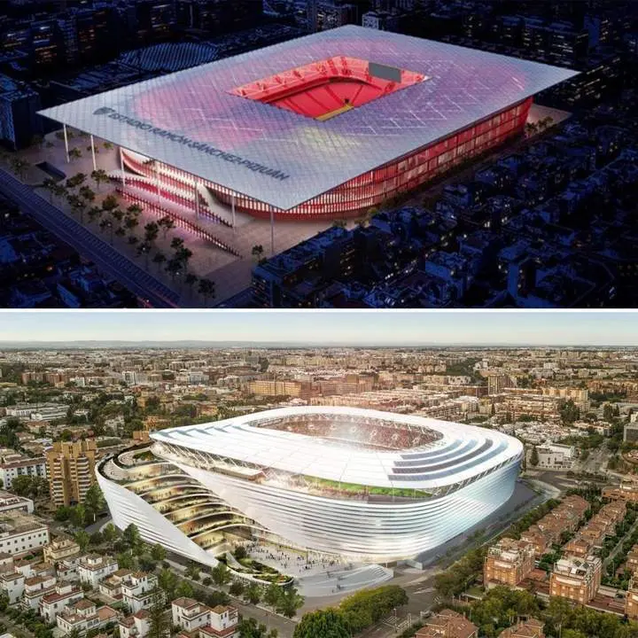 Los proyectos de los estadios. - viva