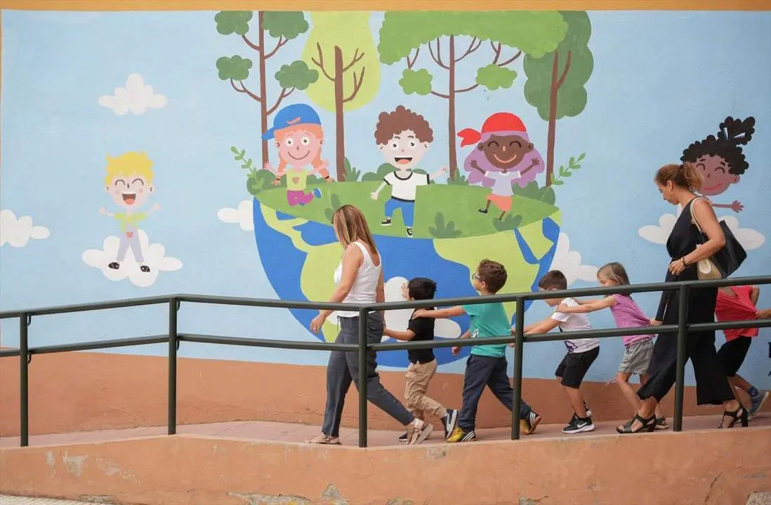 Alumnos del CEIP Juan Ram&oacute;n Jim&eacute;nez. - EP.