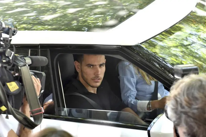 Theo Hern&aacute;ndez en los juzgados.  - EFE