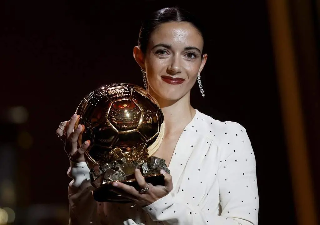 Aitana Bonmati gana el Bal&oacute;n de Oro. - EFE/EPA/MOHAMMED BADRA