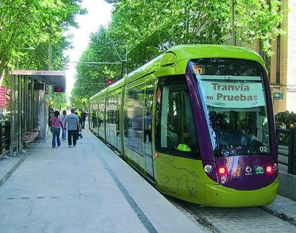Tranv&iacute;a de Ja&eacute;n durante su periodo de pruebas.  - Archivo 