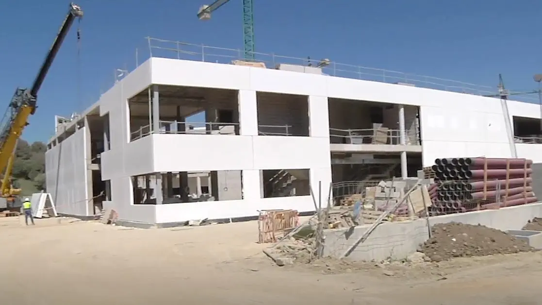 El nuevo CIE de Algeciras, durante su construcci&oacute;n. - A. I.