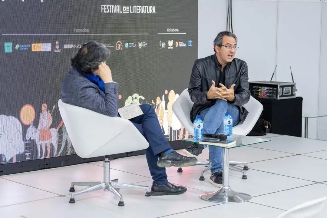 Juan Gabriel V&aacute;squez en la clausura de Hispalit 2024 - CEDIDA