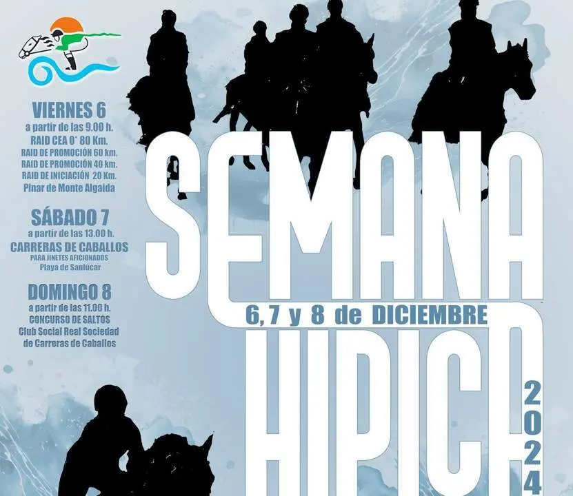 Fragmento del cartel anunciador de la Semana H&iacute;pica - RSCCS