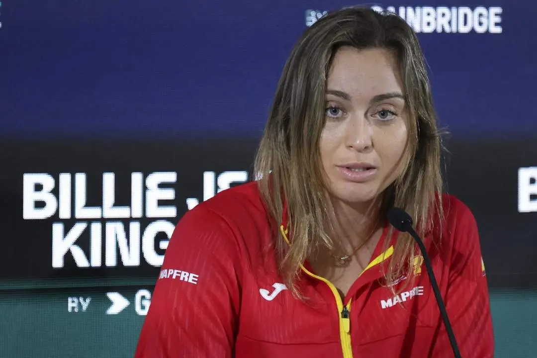 Paula Badosa en rueda de prensa en M&aacute;laga. - EFE/Daniel P&eacute;rez