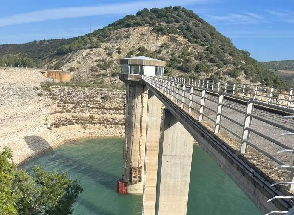 El embalse de Guadalcac&iacute;n esta pasada semana - Mac&iacute;as